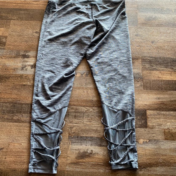 C9 by Champion Heathered Leggings with Lace Up & Mesh Back - Picture 3 of 6